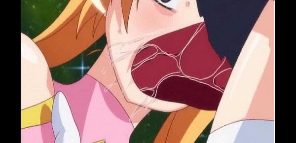  Pregnant anime caught and drilled all hole by tentacles monster
